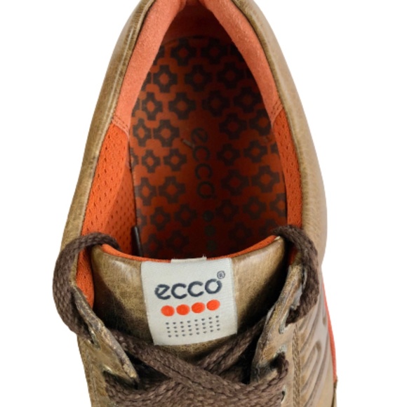 Ecco Distressed Brown Leather Oxford Shoes main image 9